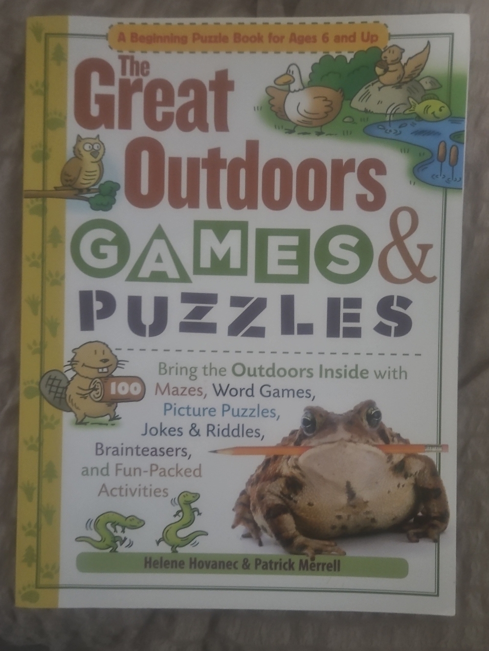The Great Outdoors Games & Puzzles - Green/White Puzzle Book